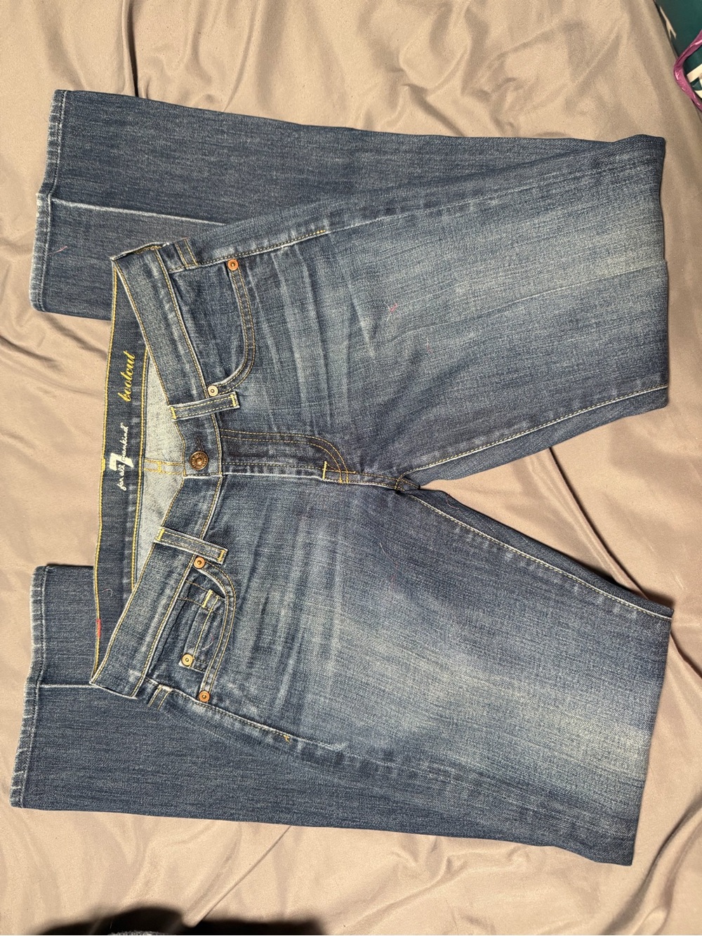 Women’s Mid Wash Straight-Leg Jeans - 7 for all mankind